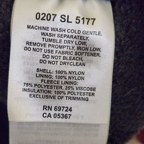 Columbia Burgundy Fleece Lined Nylon Jacket Size L - Picture 5 of 5